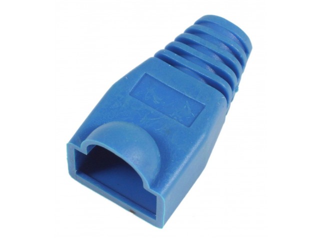 MicroConnect Boots RJ45 Blue, 50pcs  Cable lead in 6.40mm
