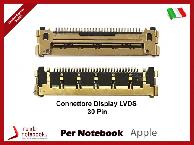 Connettore FPC Display LVDS per iMac A1311 A1312 A1418 A1419 (30 PIN) 2011 2013 Versione per display