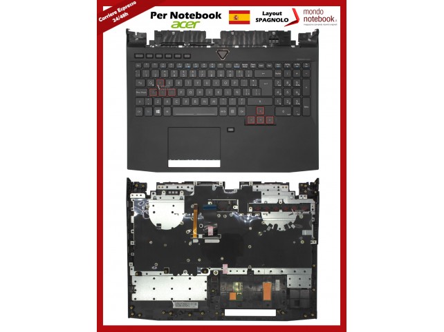 Tastiera con Top Case ACER Predator G9-591 G9-592 G9-593 Layout SPAGNOLO