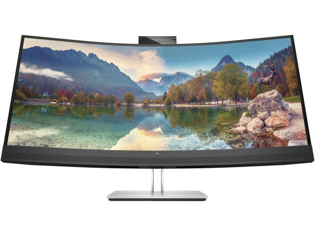 HP E34m G4 WQHD Curved USB-C  Conferencing Monitor computer