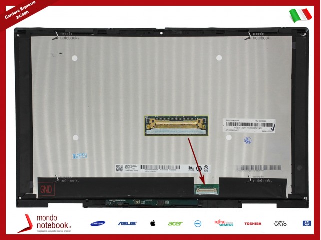 Display LCD con Touch Screen Originale HP 13-AY 13Z-AY 13-AY0006CA Frame Nero