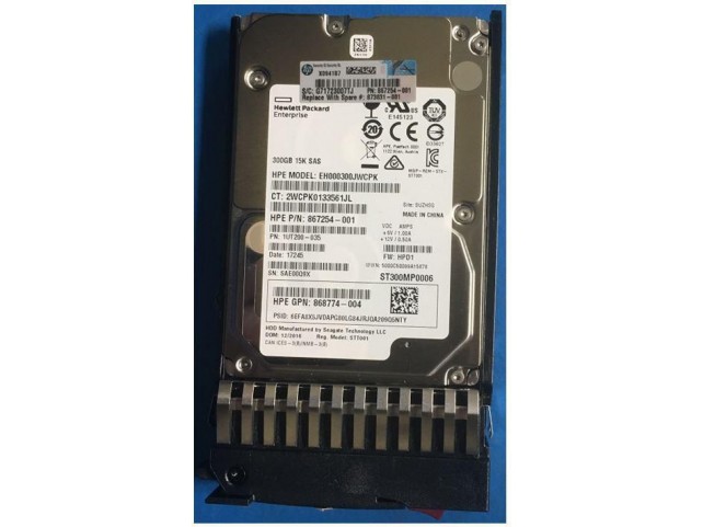Hewlett Packard Enterprise HDD 300GB 12G 15K SFF SAS  