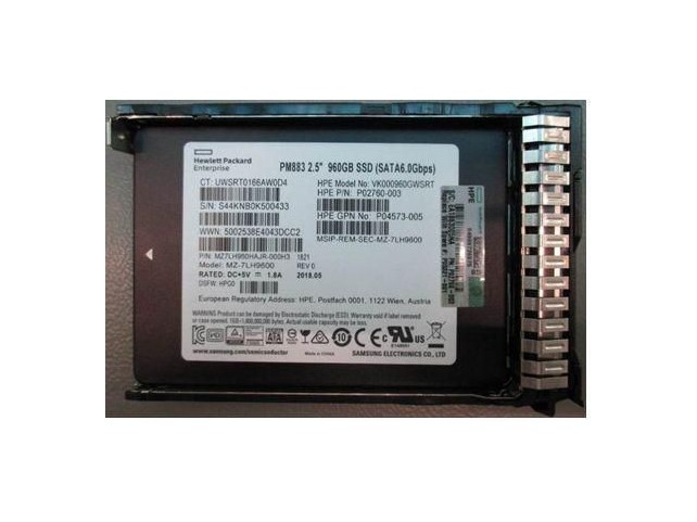 Hewlett Packard Enterprise SSD 960GB 25 Inch SFF  