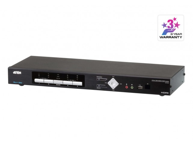 Aten 4-Port USB HDMI Multi-View  KVMP Switch