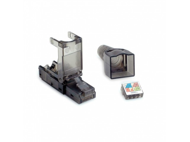 Value Wire Connector Rj45 Black,  Transparent