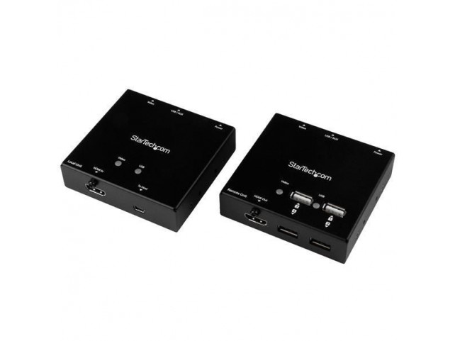 StarTech.com HDMI over CAT6 Extender w  4-port USB Hub - 165 ft (50m)