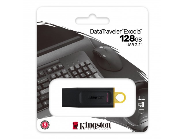 FLASH DRIVE KINGSTON USB 3.2 128GB "DataTraveler" - DTX/128GB