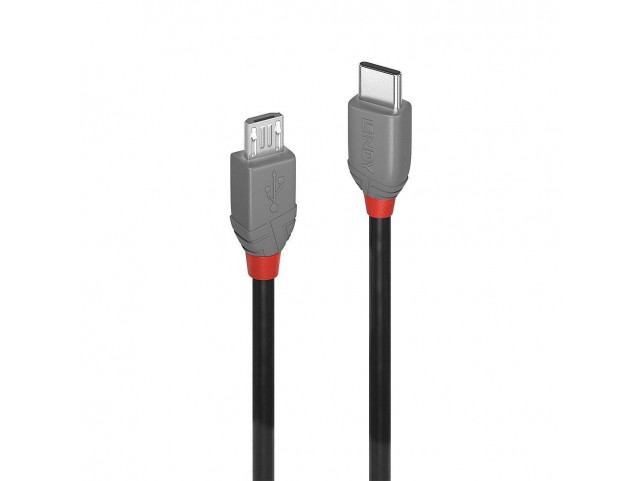 Lindy 2M Usb 2.0 Type C To Micro-B  Cable, Anthra Line