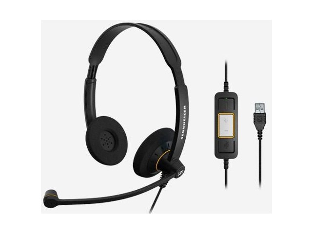 Sennheiser SC60 USB Lync Bin Headset  SC 60 USB ML, Headset,