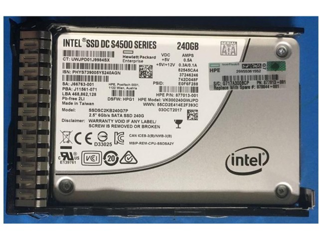 Hewlett Packard Enterprise 240GB SATA 6G SFF RI DS SC SSD  