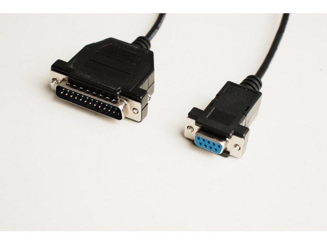 MicroConnect Serial Cable DB9-DB25 1,8M  F/M black