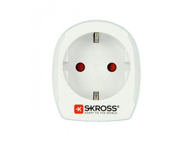 SKROSS Power Plug Adapter Type B  Universal White