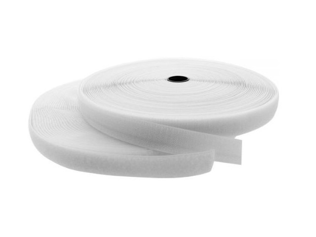 Lanview Hook and Loop Roll 10m x 10mm  White