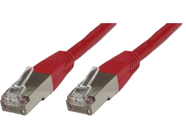 MicroConnect F/UTP CAT6 0.25m Red LSZH  Outer Shield : Foil screening