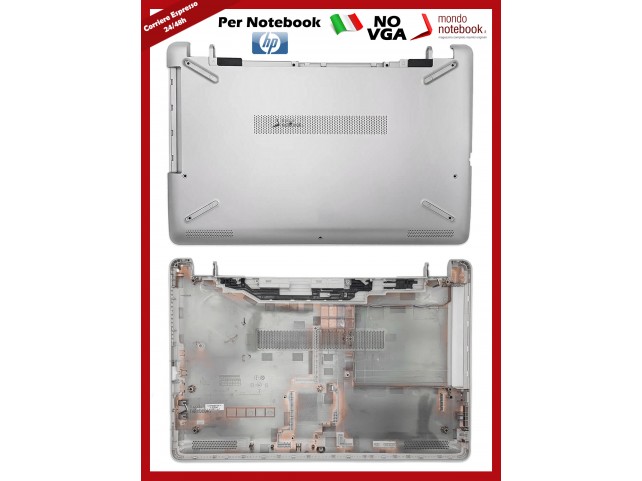 Bottom Case Scocca Cover Inferiore HP Pavilion 15-BS 15-BW 250 G6 255 G6 256 (Silver) No VGA