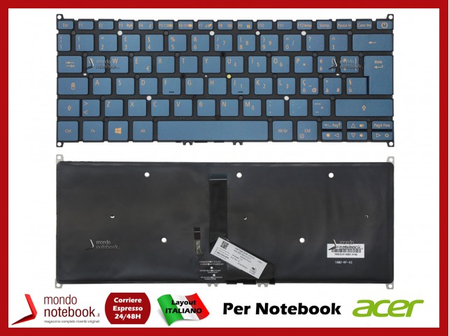 Tastiera Notebook ACER Swift SF514-54 Italiana Retroilluminata (Blue)