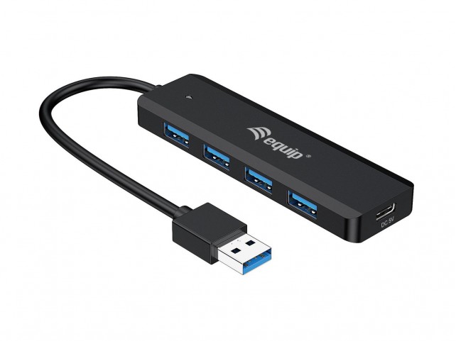 Equip 4-Port Usb 3.2 Gen 1 Hub With  Usb-C Adapter