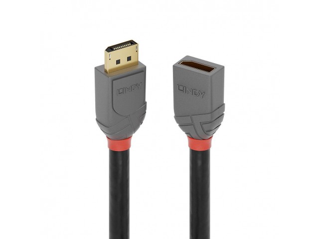 Lindy 0.5m DisplayPort Extension  Cable, Anthra Line