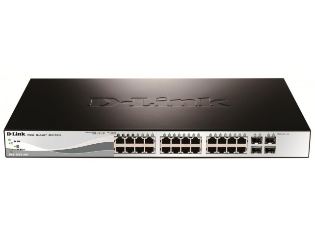 D-Link 24 PoE 10/100/1000 Base-T  port with 4 x 1000Base-T /SFP