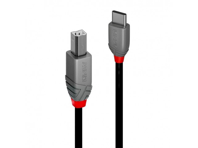 Lindy 1M Usb 2.0 Typ C To B Cable,  Anthra Line