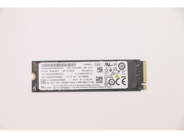 Lenovo SSD_ASM  512G,M.2,2280,PCIe3x4,SKH,OP