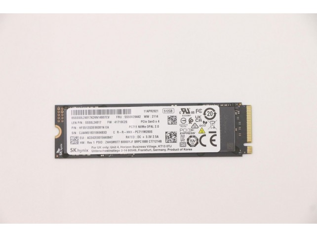 Lenovo SSD_ASM  512G,M.2,2280,PCIe3x4,SKH,OP