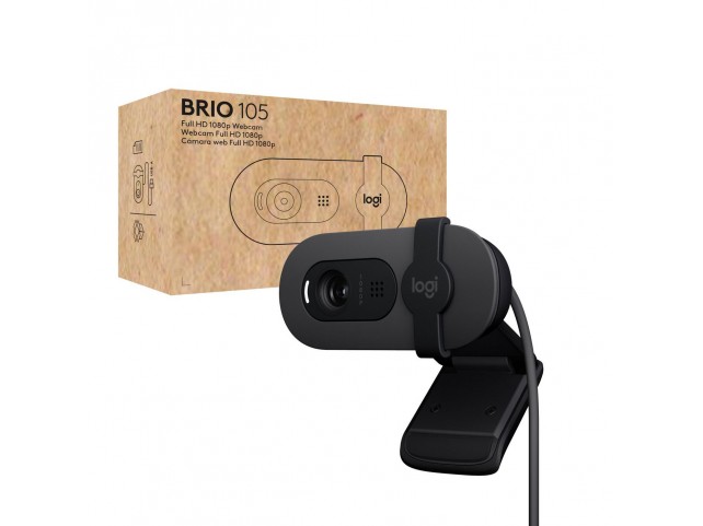 Logitech WEBCAM LOGITECH BRIO 105 FULL  HD 1080P WEBCAM/GRAPHITE/USB