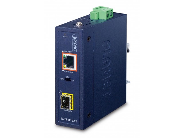 Planet IP30 Compact size Industrial  100/1000BASE-X SFP to