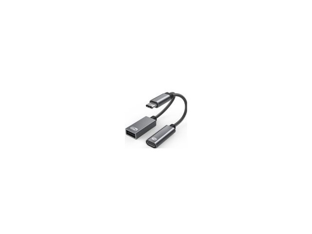 ProXtend USB-C to USB-C PD and USB-A  2.0 Female Adapter 13cm
