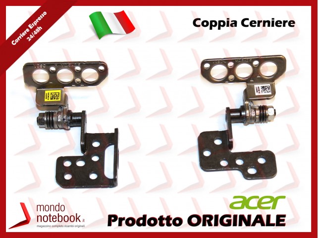 Cerniere Hinges ACER Aspire A315-42 A315-54 A315-56 Extensa 215-51 (COPPIA) 33.HEFN2.002