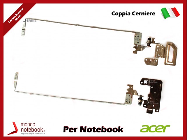 Cerniere Hinges ACER Aspire E5-511 E5-521 E5-531 E5-551 E5-571 V3-572 (COPPIA)