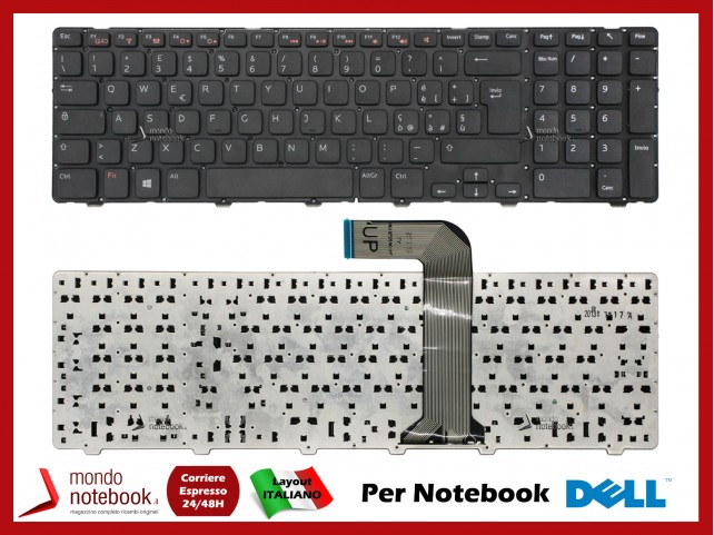 Tastiera Notebook DELL Inspiron 17R N7110 XPS 17 L702X (Nera) Senza Frame - Italiana