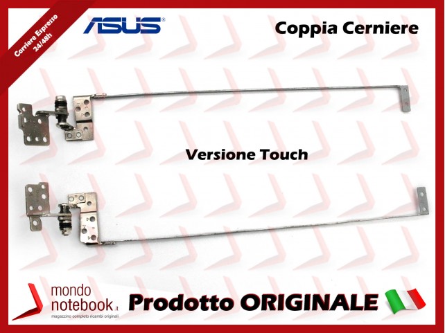 Cerniere Hinges ASUS X550 X550T X550DP K550 K550D K550DP (Coppia) Versione Touch