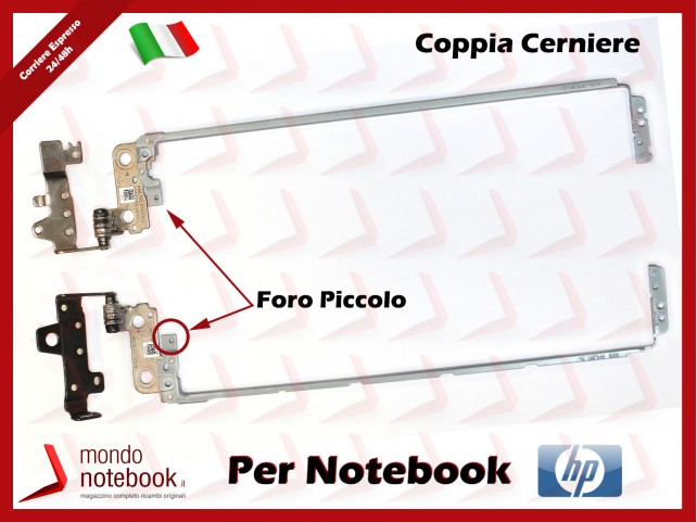 Cerniere Hinges HP 250 G4 255 G4 256 G4 15-AC 15-AF (COPPIA)(Versione No touch)