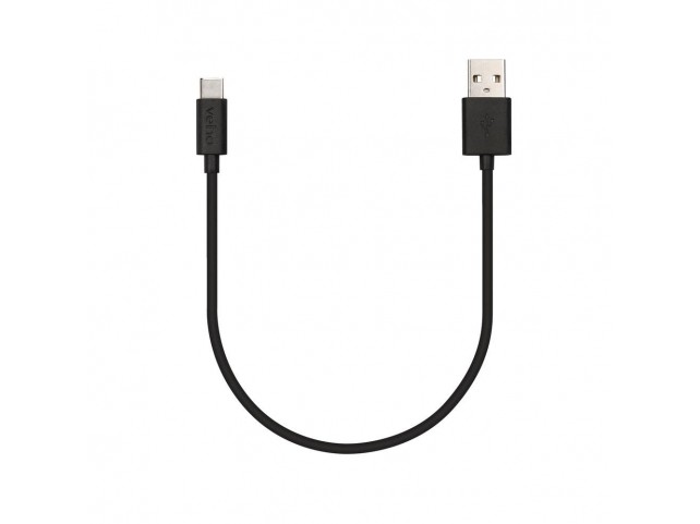 USB to USB Type C Cable 20cm  Black - Retail packaged