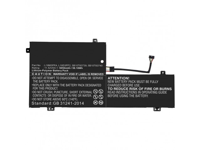 CoreParts Laptop Battery for Lenovo  58.18Wh Li-Pol 11.52V 5050mAh