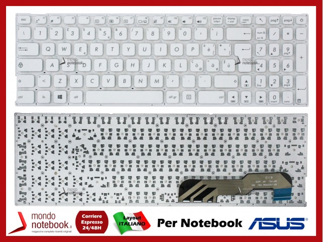 Tastiera Notebook ASUS X541 F541 A541 series Italiana (Bianca)
