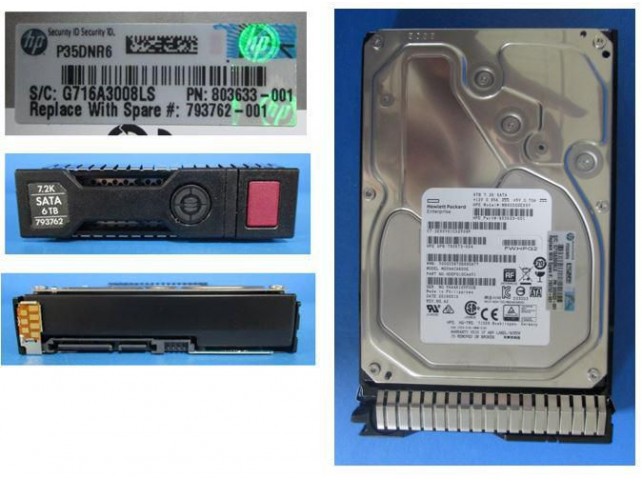 Hewlett Packard Enterprise DRV HD 6TB 6G 7.2K 3.5 SATA  MDL SC