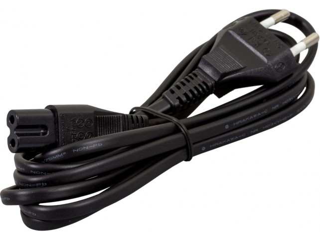 Sony Power Cord  157513182, Male/Male, Black