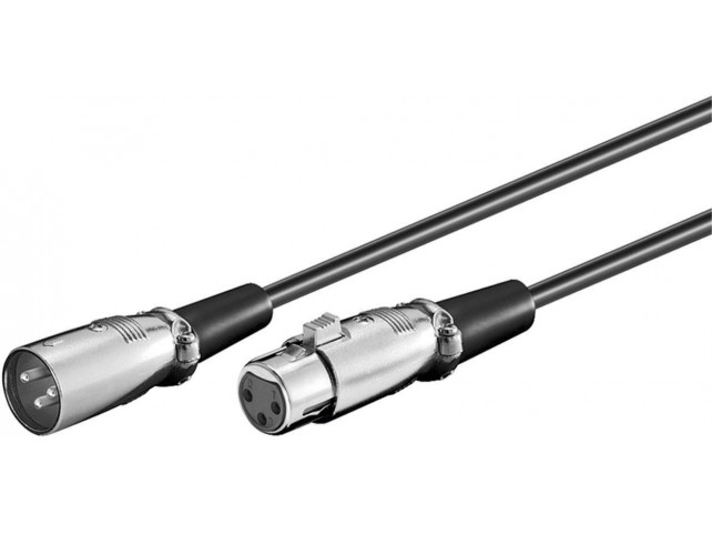 XLR connection cable 10 meter  XLR 3-pin -  XLR 3-pin M-F