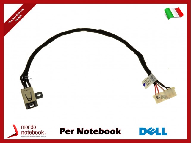 Connettore di Alimentazione DC Power Jack DELL Inspiron 14 3451 3452, 15 3551 3558 (~ 14,5 Cm)