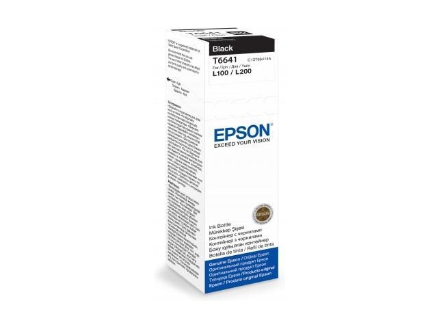 Epson T6641 Black Ink Bottle 70Ml  