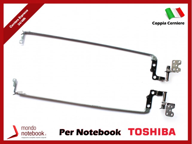 Cerniere Hinges TOSHIBA Satellite L55-B L50-B L55D-B Vers. No Touch (COPPIA)