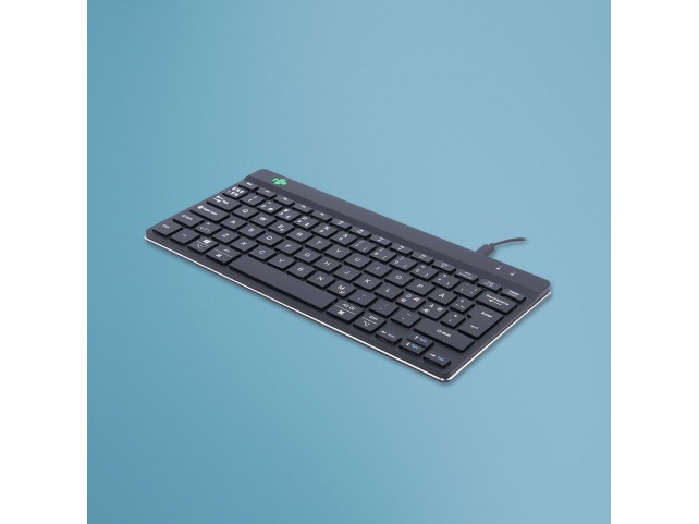 R-Go Tools R-Go Compact Break Keyboard,  QWERTY (ND), black, wired