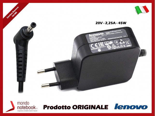 Alimentatore Originale Lenovo Thinkpad 45W 20V 2,25A (4mm x 1,7mm)