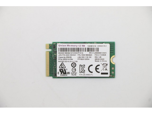 Lenovo UMIS AM620 256GB PCIe 2242  RPJTJ256MEE1OWX SSD EMI