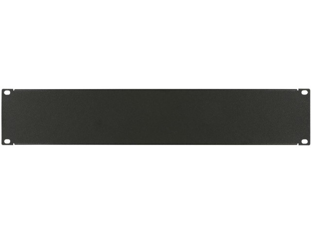 2U 19" SCREW TYPE BLANK PANEL  BLACK