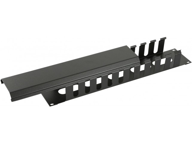 Lanview 2U 19" SLIDING COVER CABLE  MANAGEMENT PANEL BLACK