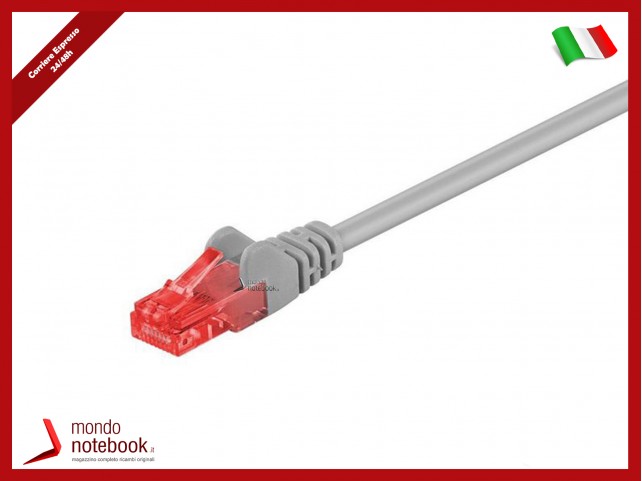 MicroConnect Cavo di Rete U/UTP CAT6 3M Grey LSZH