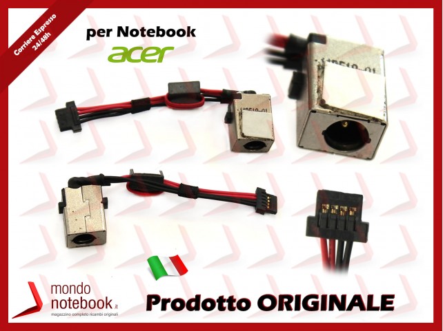 Connettore di Alimentazione DC Power Jack ACER Aspire One 722